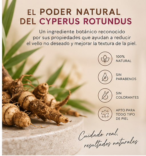 Cyperus Rotundus Oil – Tratamiento Post-Depilación Anti-Vello