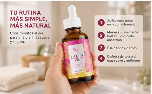 Cyperus Rotundus Oil – Tratamiento Post-Depilación Anti-Vello