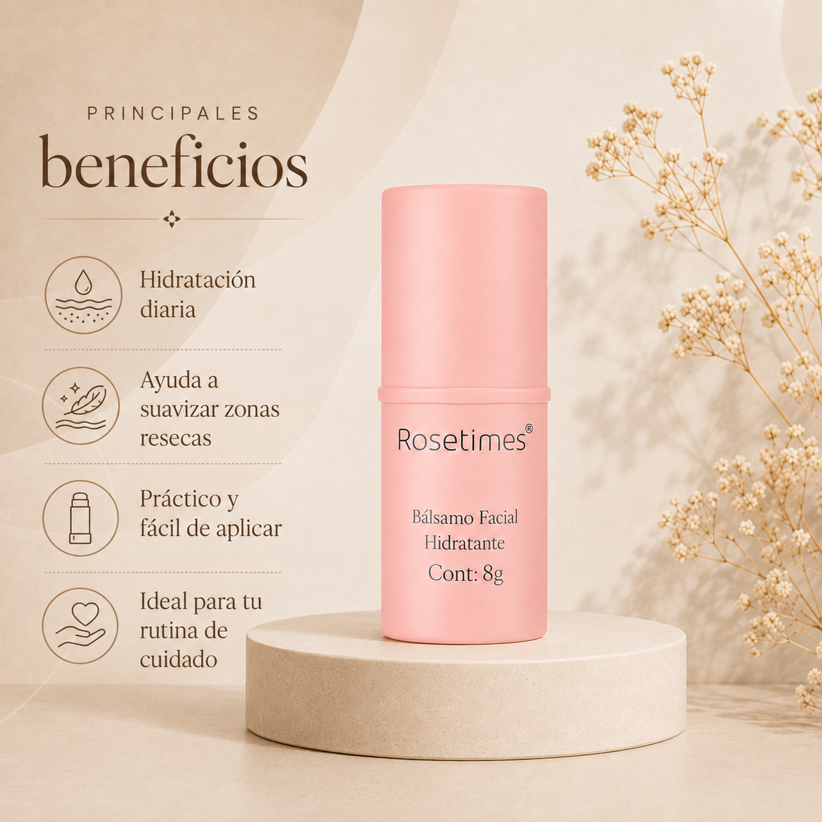 Balsamo Facial Hidratante Antiarrugas
