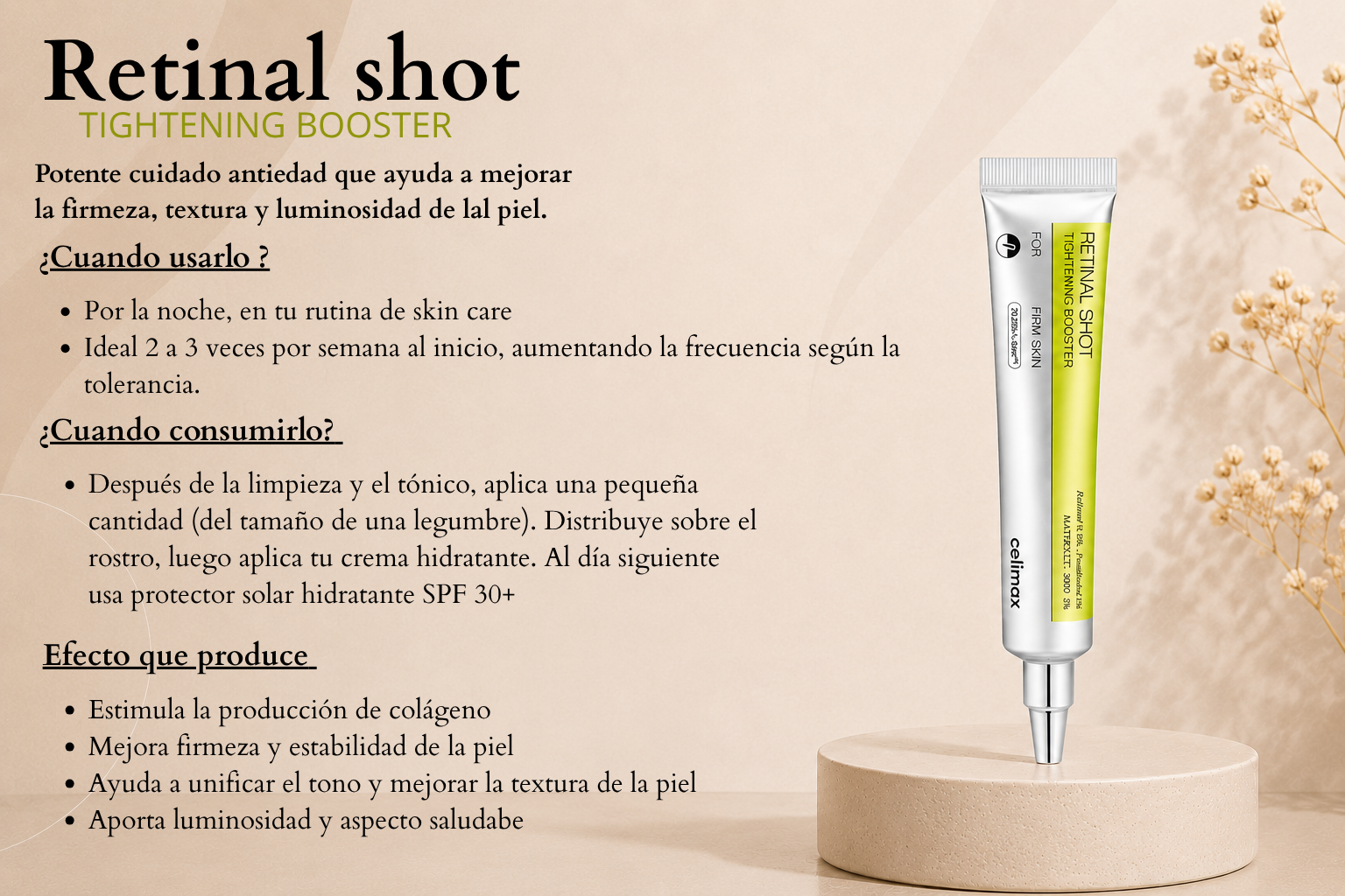 Crema Facial Antiarrugas Retinal